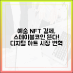 예술 시장 디지털화, NFT 결제 수단으로 떠오르는 스테이블코인