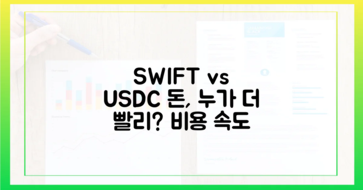 SWIFT vs USDC: 비용 및 속도 경쟁