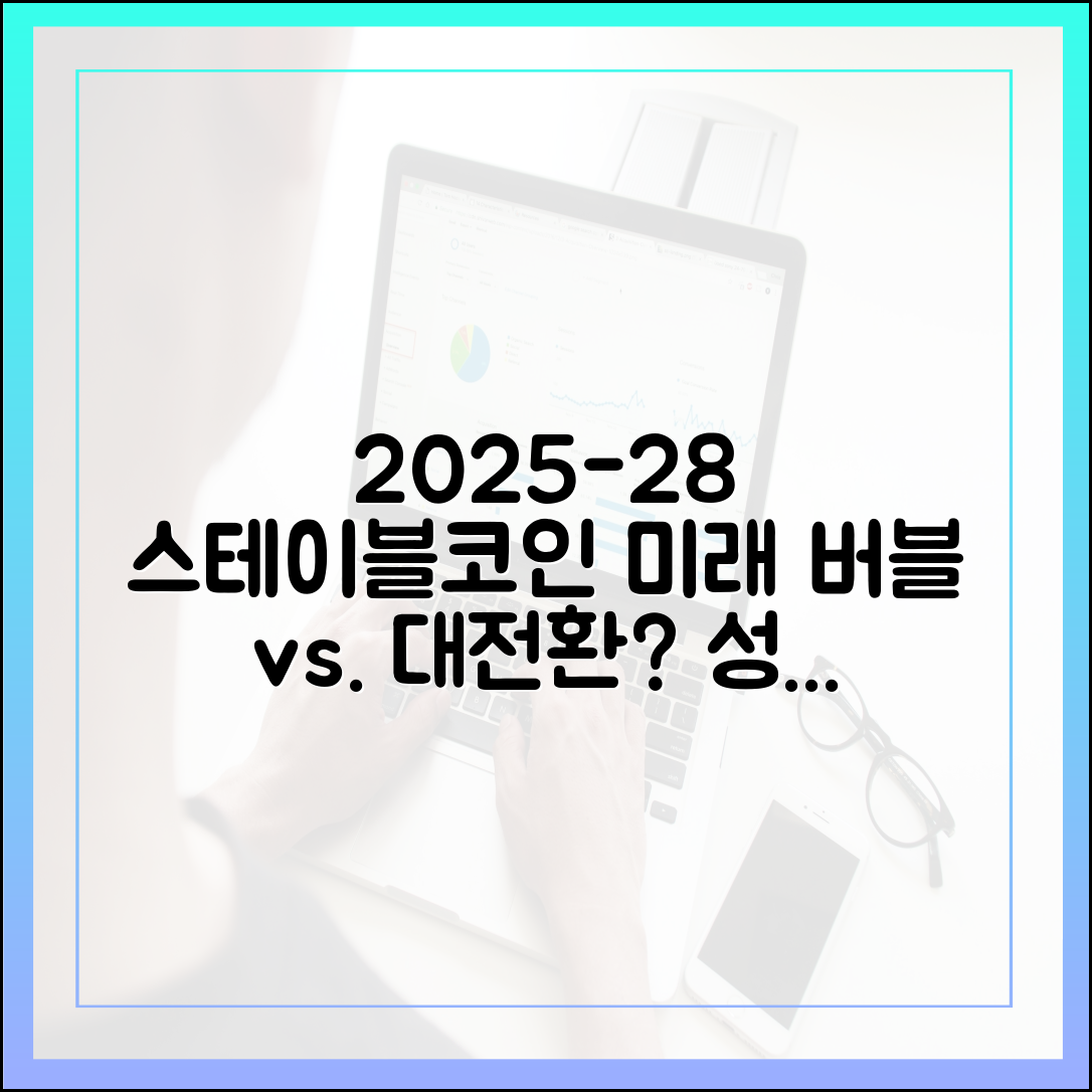 버블인가 대전환인가: 2025~2028 스테이블코인 성장 시나리오와 변수