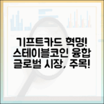 글로벌 기프트카드 시장, 스테이블코인과 만나다