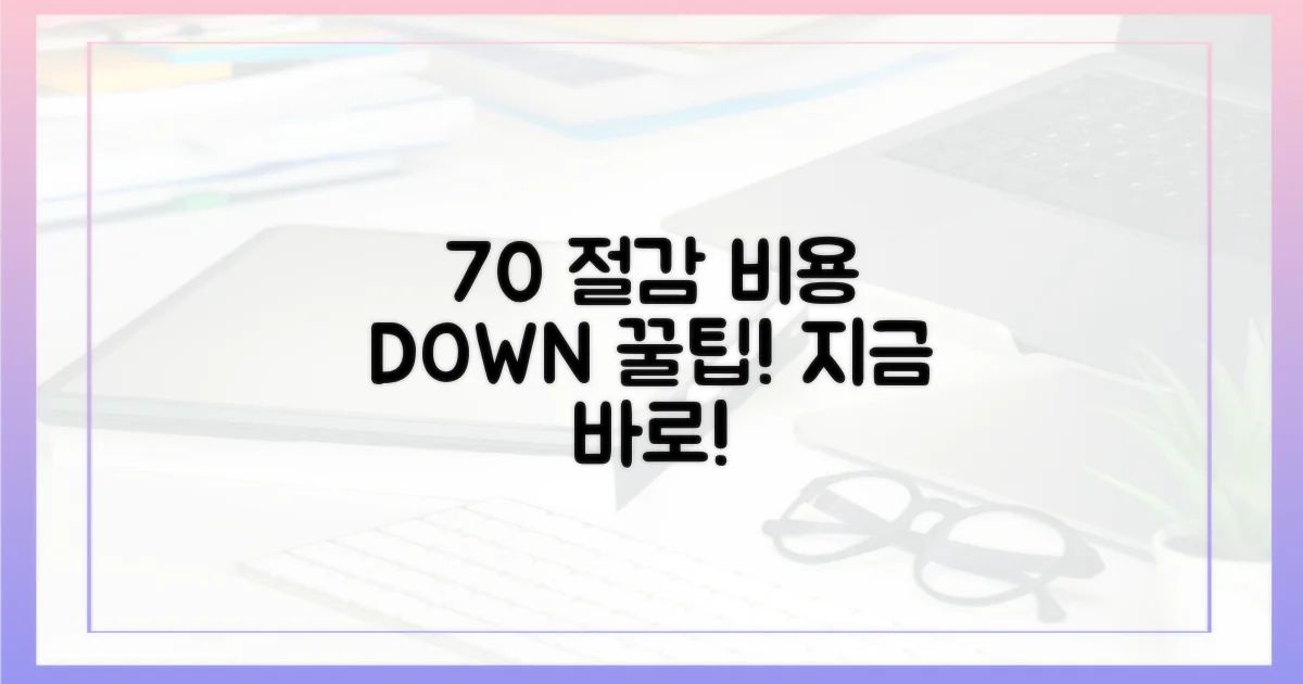 70% 비용 절감 효과