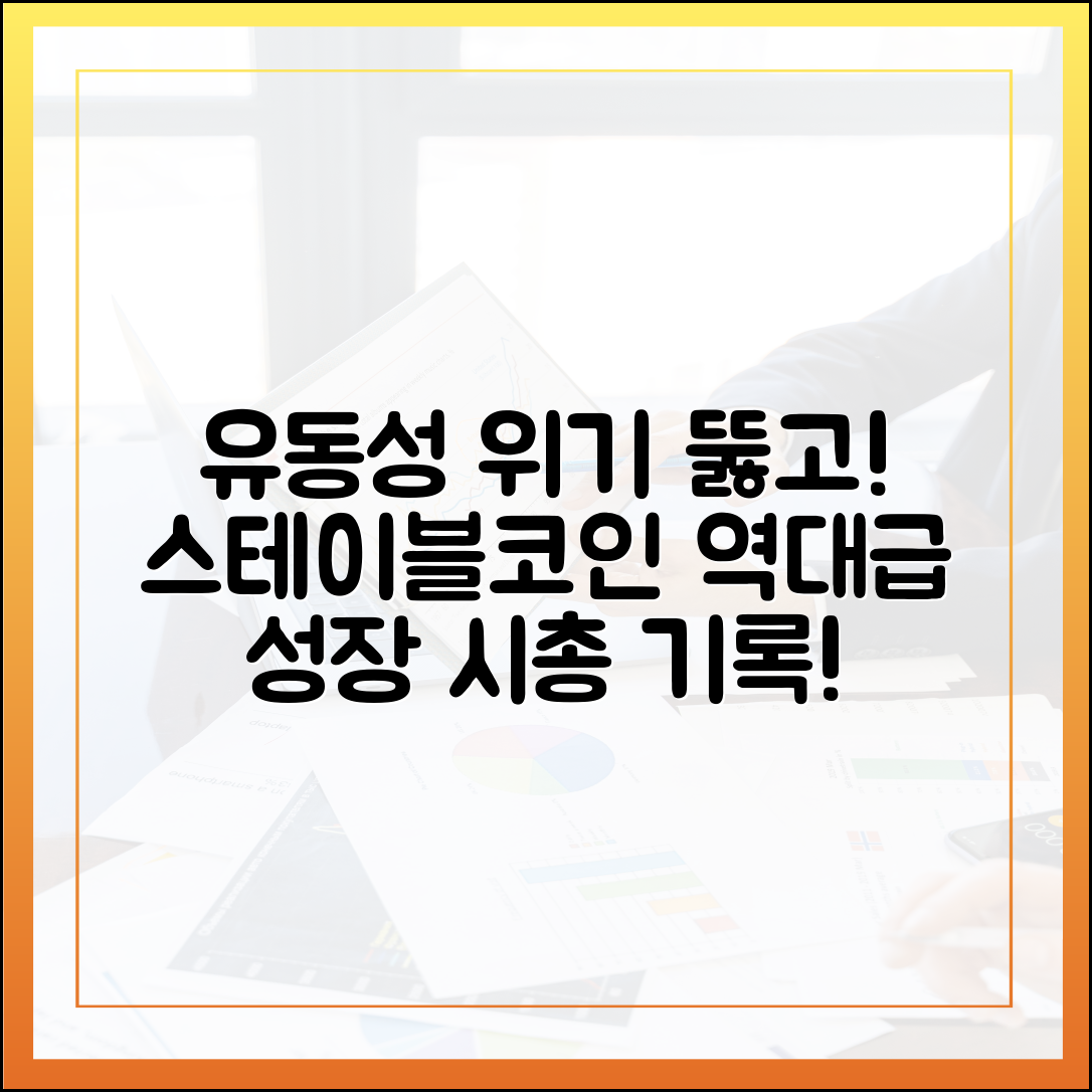 유동성 위기 속에서도 성장: 스테이블코인 시가총액 사상 최고 경신