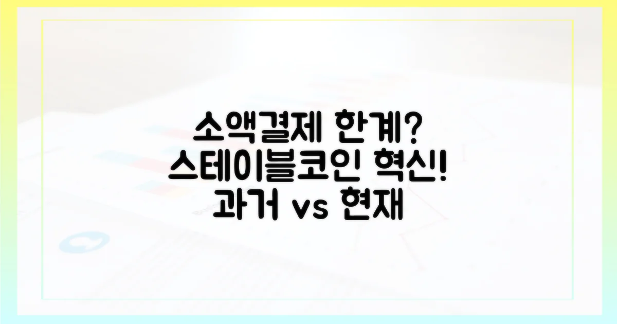 과거 소액결제 한계와 스테이블코인