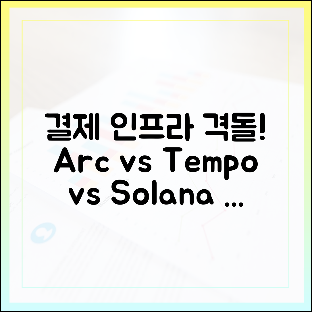 결제 인프라 전쟁: Arc·Tempo·Solana·Stellar, 셋틀먼트 체인 비교 분석