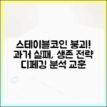 스테이블코인 디페깅 사례 분석: 과거 실패에서 배우는 생존 전략