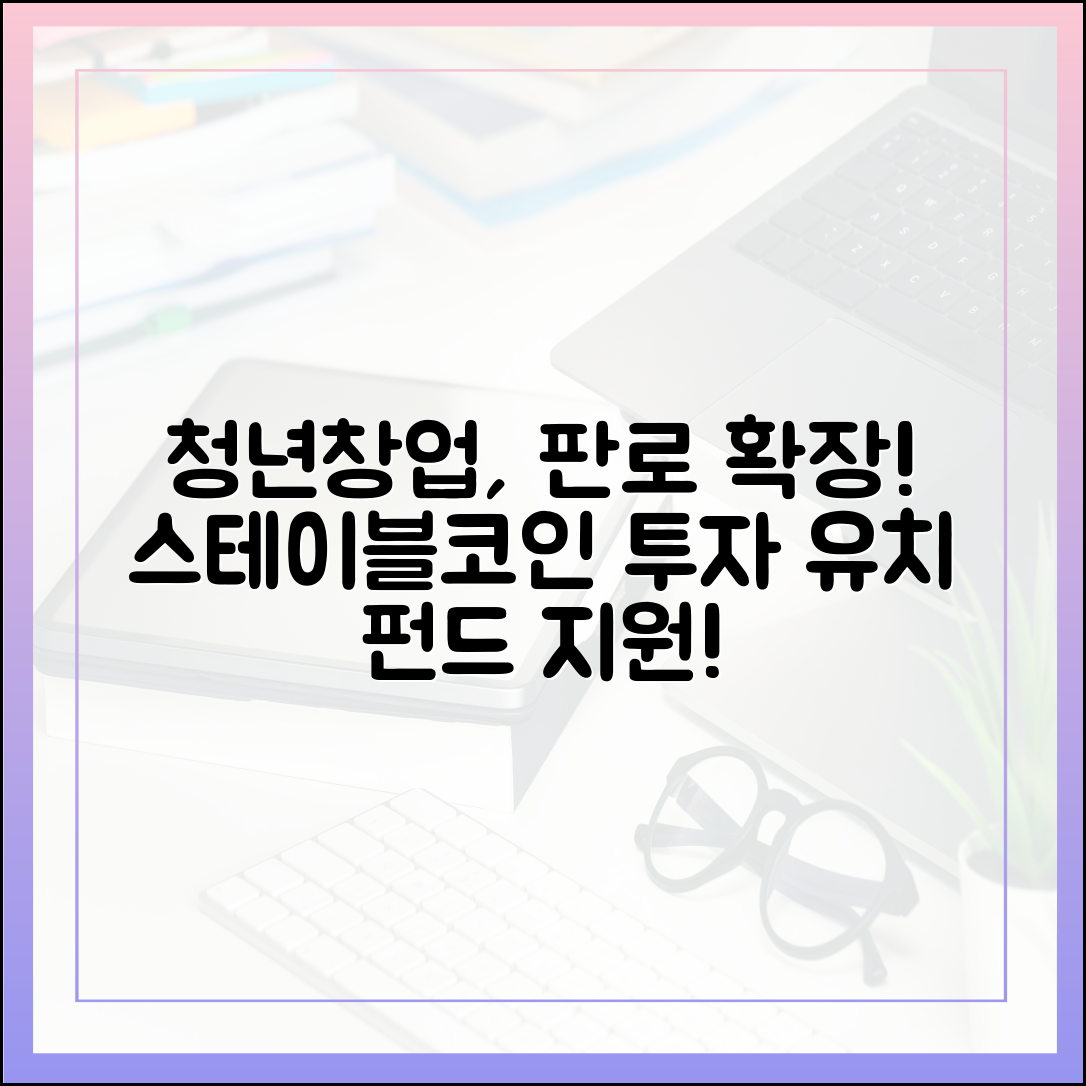 청년창업 지원 펀드, 스테이블코인 투자 유치로 확장되는 판로