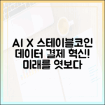 스테이블코인과 인공지능: 데이터 마켓 결제 수단의 최적화