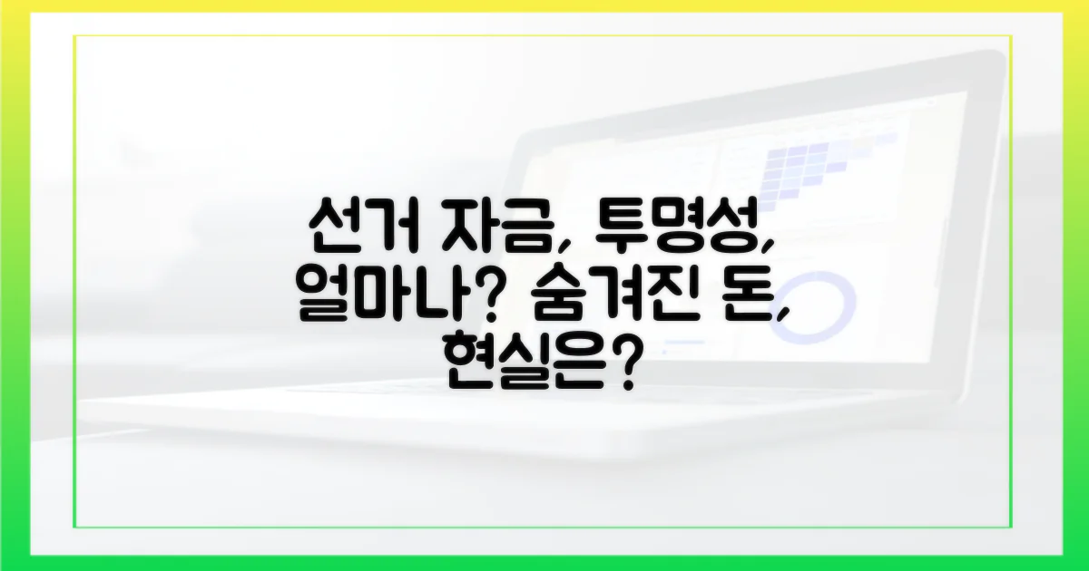 선거 자금 투명성의 현실