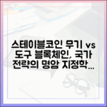 블록체인 국가 전략 속 스테이블코인, 지정학적 무기인가 협력 도구인가