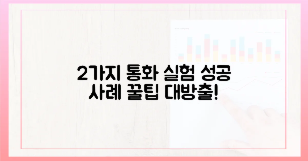 2가지 통화 실험 성공 사례