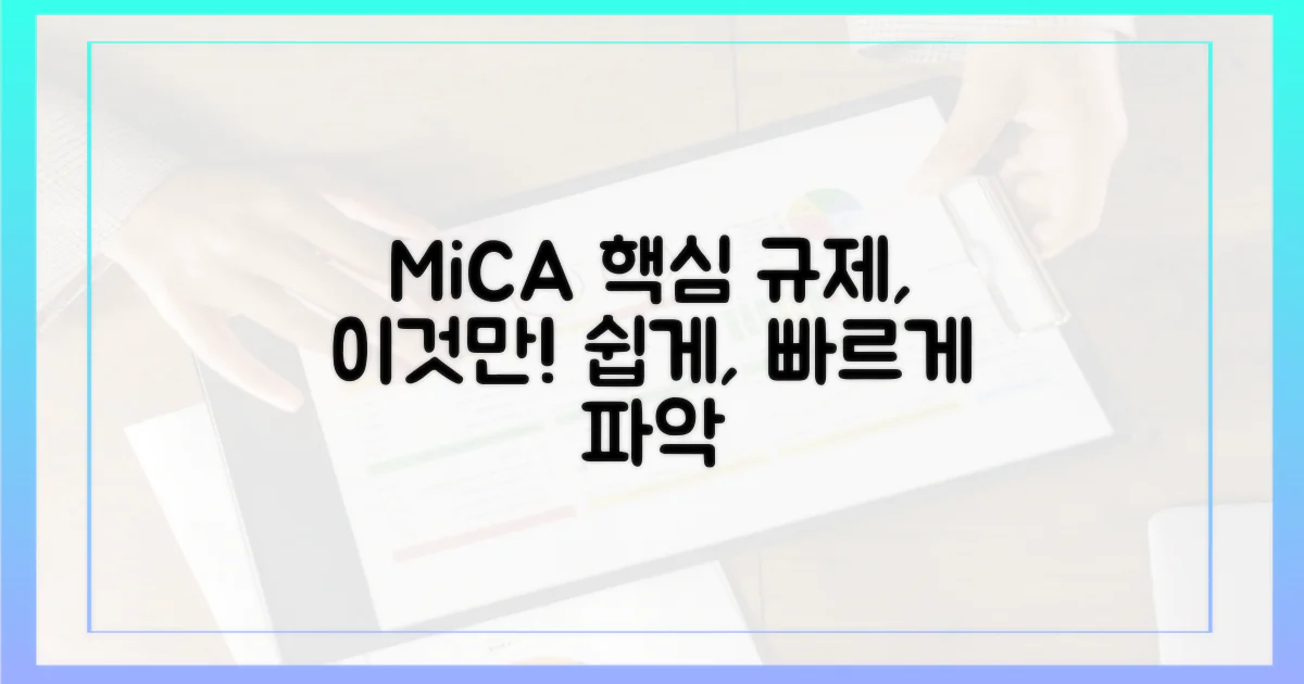 MiCA 규제, 핵심만 파악하자