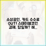 소상공인 카드 수수료 절감 대안, 스테이블코인 결제가 될 수 있을까