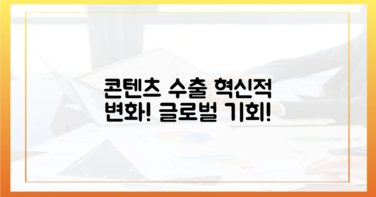 콘텐츠 수출, 혁신적인 변화