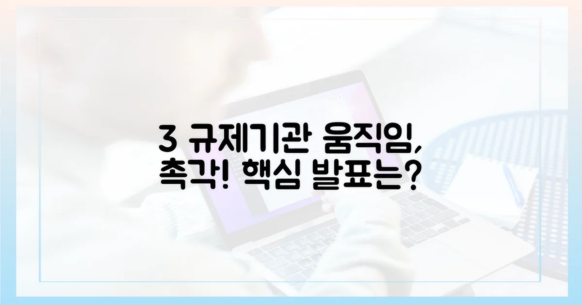 3대 규제기관의 움직임