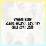 인플레이션 헤지 수단으로서 스테이블코인 가능성 검증
