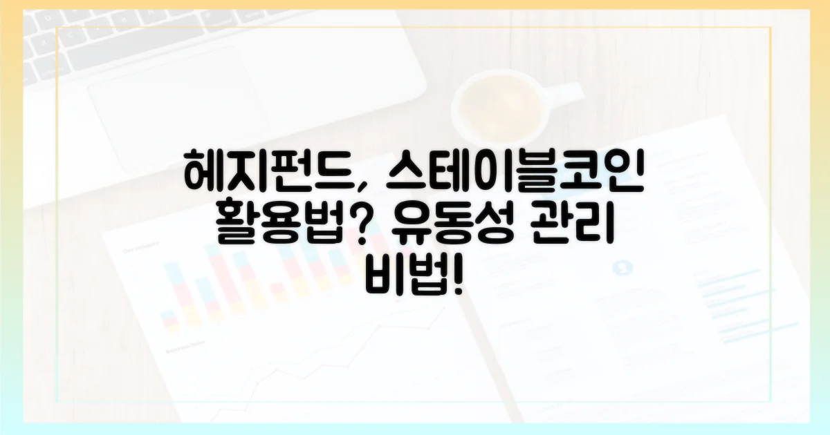 헤지펀드, 스테이블코인으로 유동성 관리, 어떻게 할까?