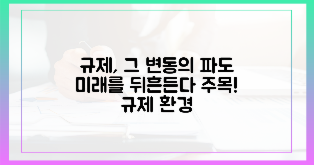 규제 환경의 변수