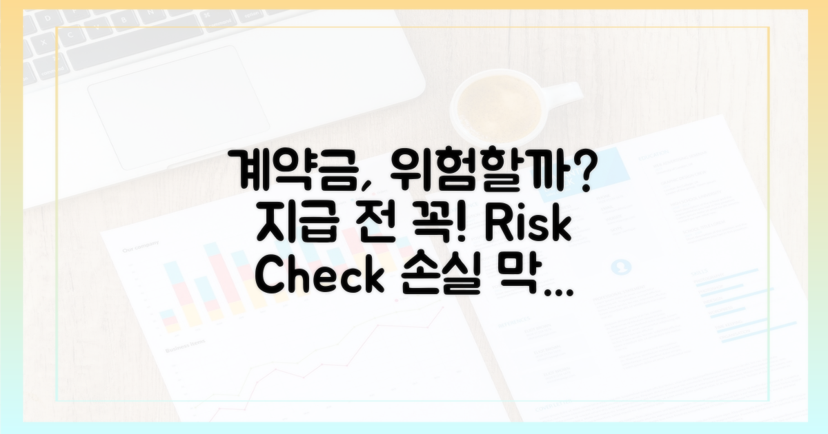 계약금 지급 시 리스크는?