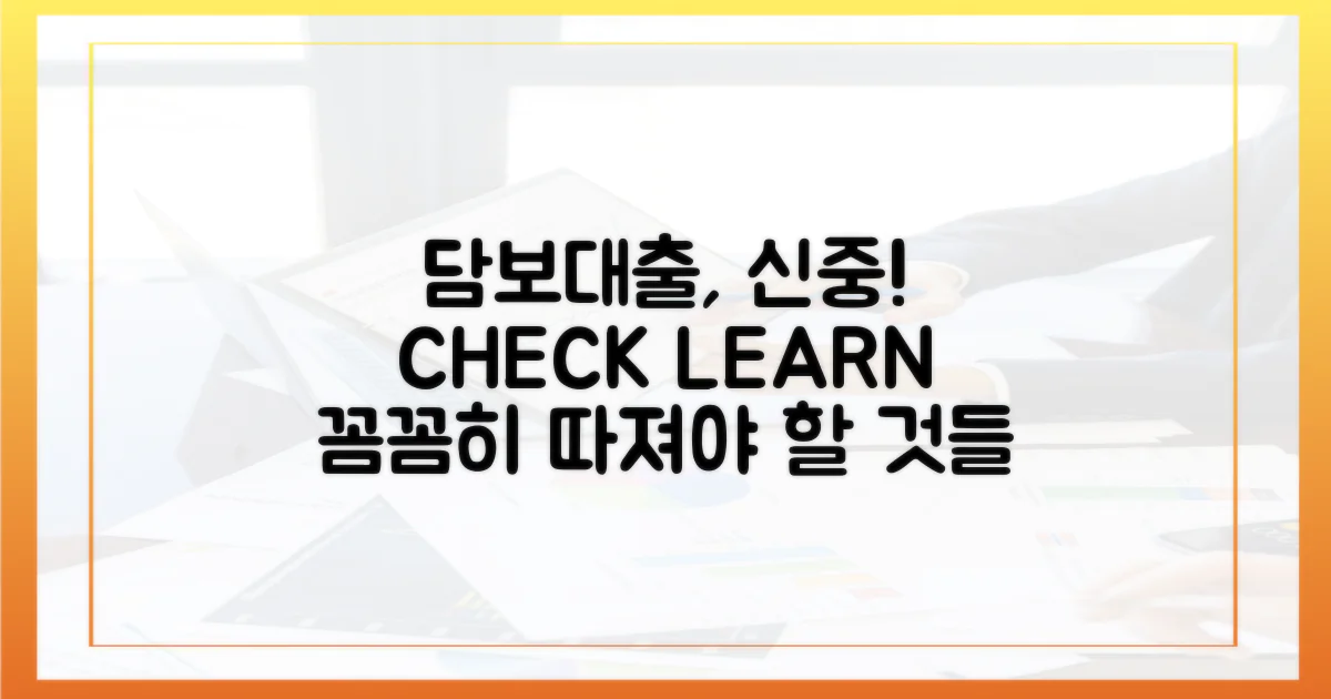 담보대출: 신중한 접근 필요