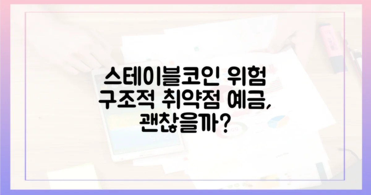 스테이블코인 예금의 위험: 구조적 취약점