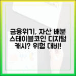 금융위기 대비 자산 배분, 스테이블코인의 ‘디지털 캐시’ 역할