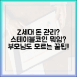 부모 세대가 모르는 Z세대의 돈 관리, 스테이블코인 이야기