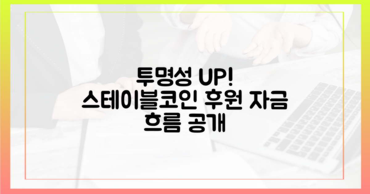 투명성을 더하다: 스테이블코인 후원