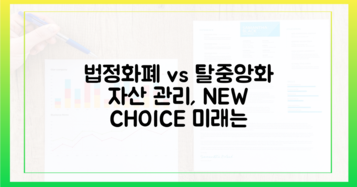 법정화폐 vs 탈중앙화: 자산 관리의 새로운 선택지