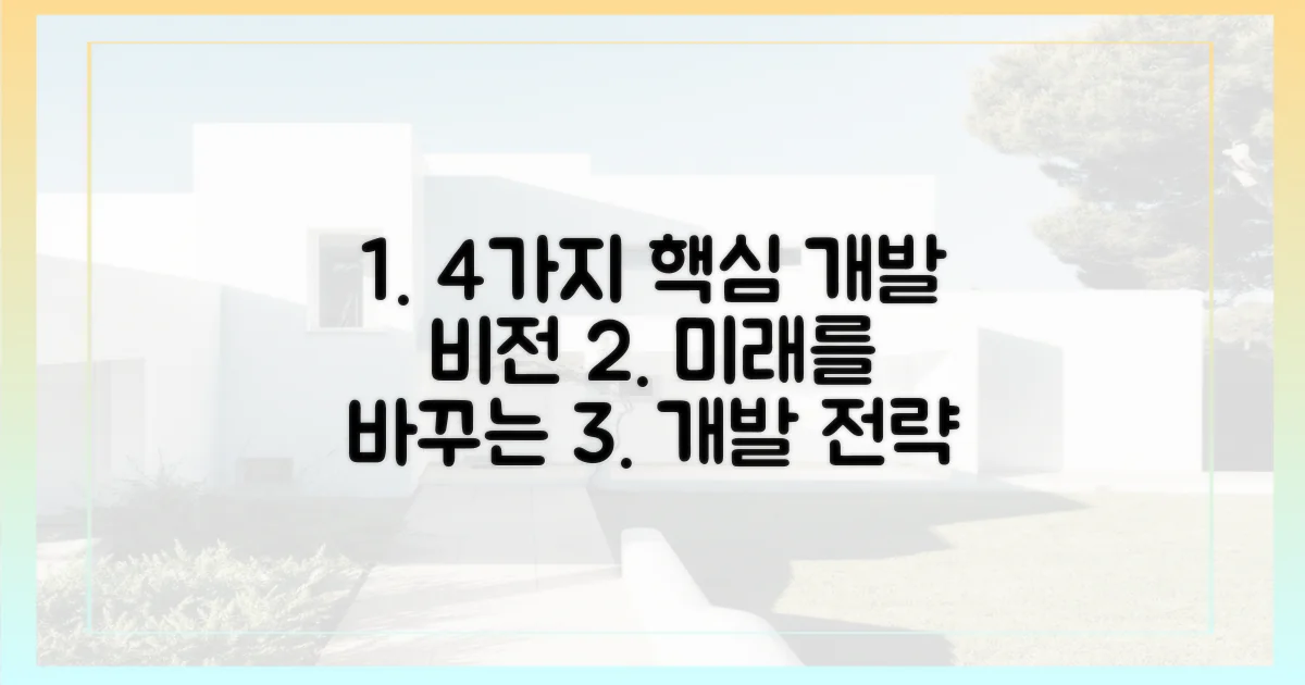 4가지 개발 비전