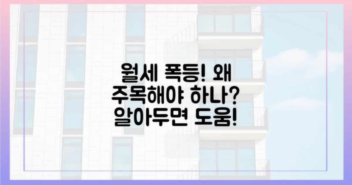 월세 상승, 왜 주목해야 할까?