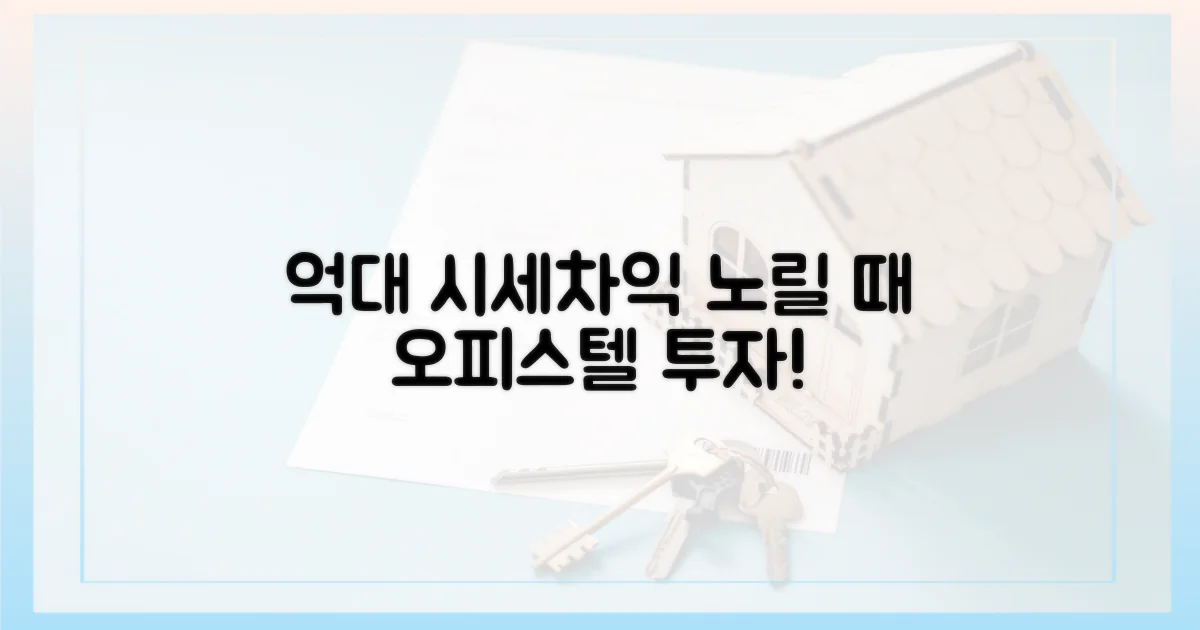 억대 시세차익, 오피스텔 노릴 때