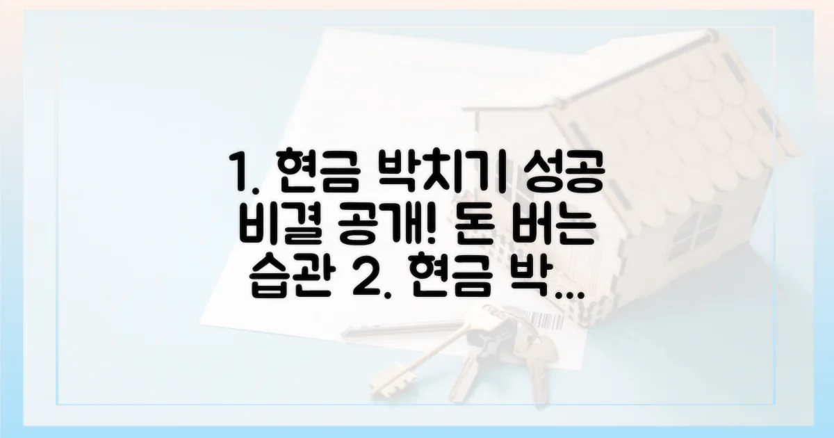 ‘현금 박치기’ 능력, 성공 비결 공개