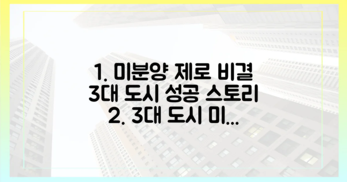 3대 도시 '미분양 제로' 비결