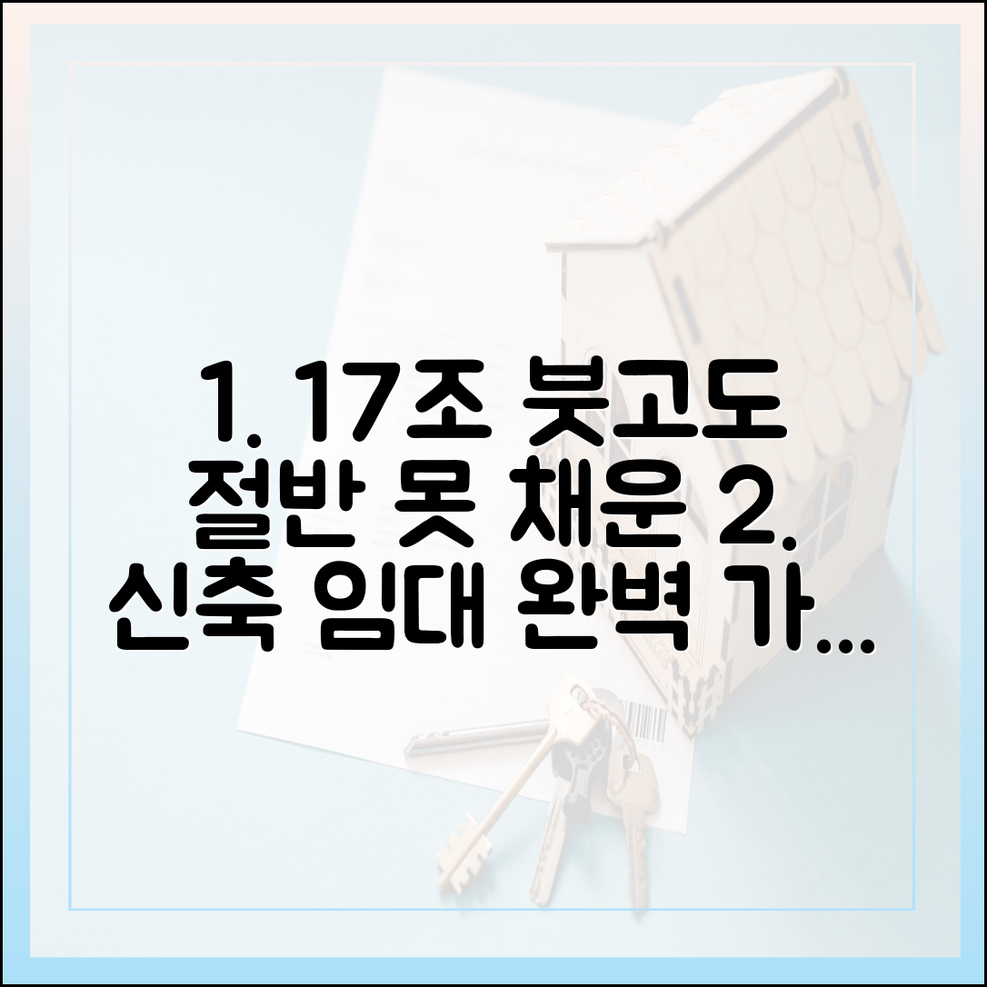17조 붓고도 절반 못 채운 신축임대, 완벽 가이드