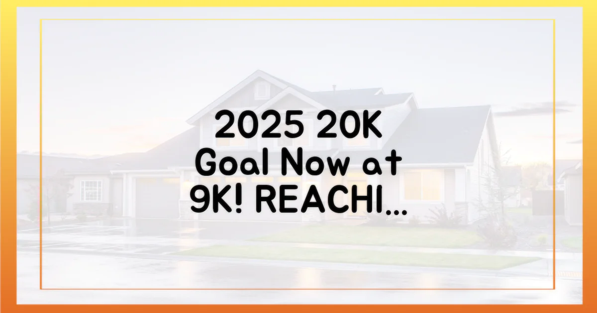 2025년까지 2만호 목표, 현재 9천호