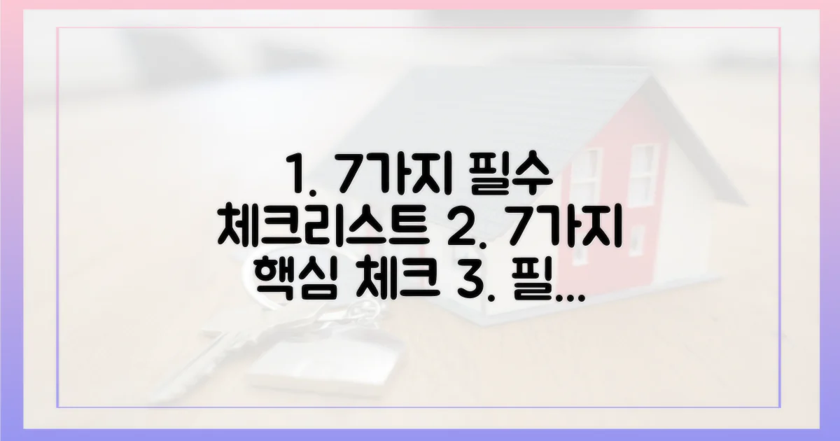 7가지 필수 체크리스트