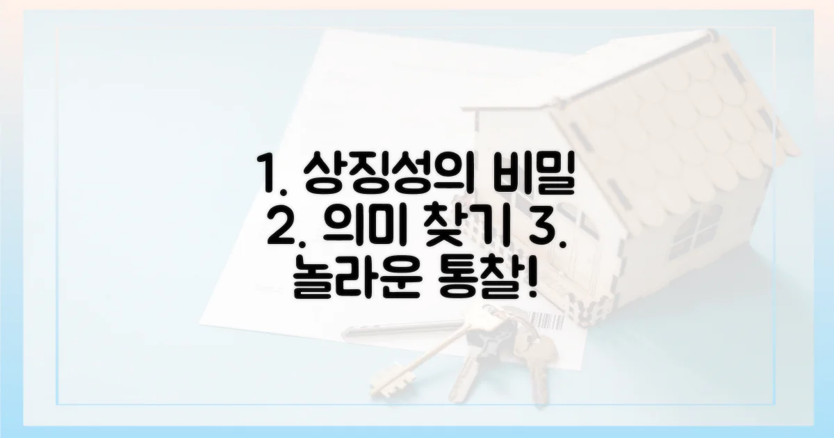 상징성을 확인하세요