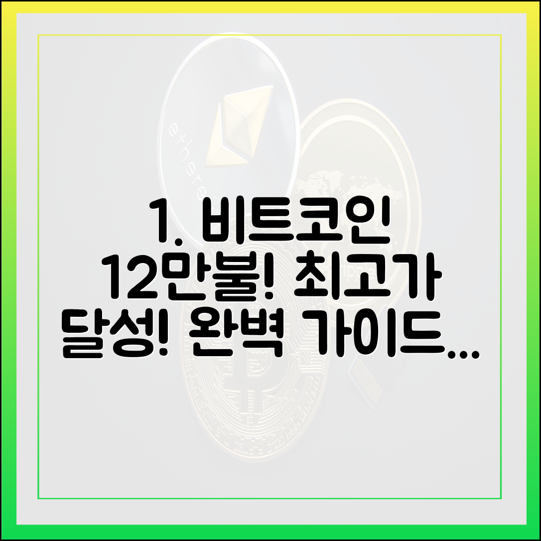 비트코인 12만 달러: 사상 최고가 탈환! 완벽 가이드