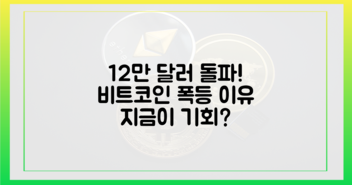 12만 달러 돌파! 비트코인 급등 원인
