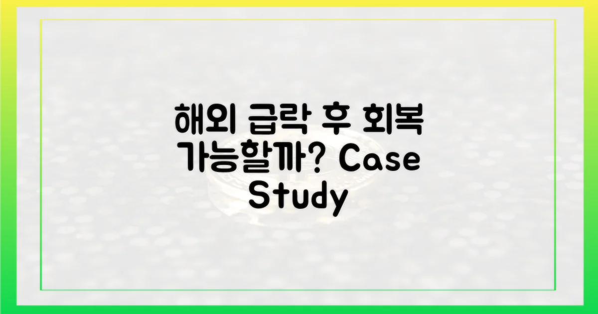 해외 사례: 급락 후 회복 가능?