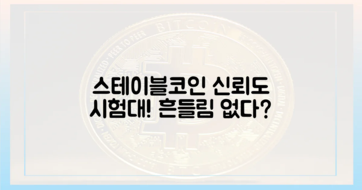 스테이블코인, 신뢰도 시험대