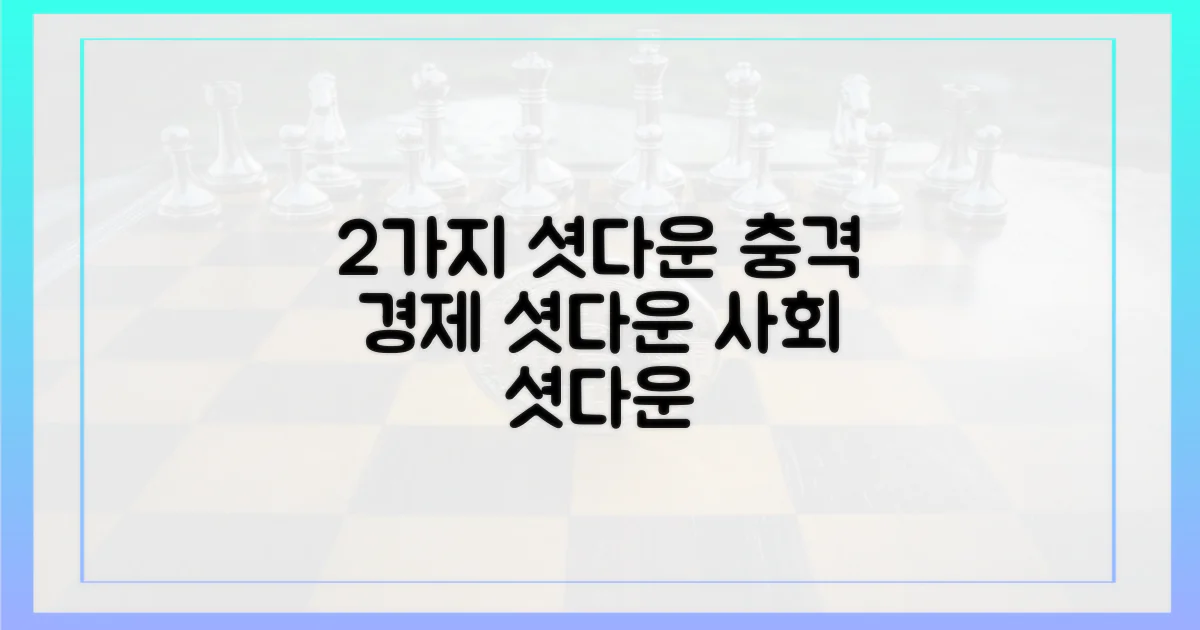 2가지 셧다운 영향