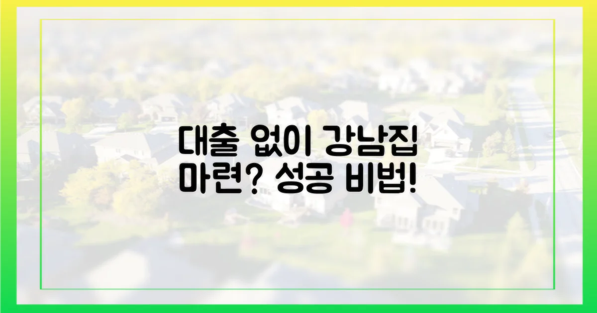대출 없이 강남집 마련법?