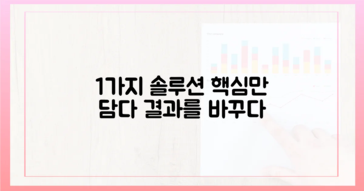 1가지 핵심 솔루션