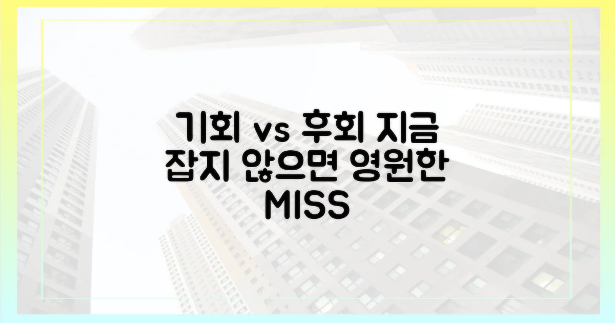 기회 포착 vs 후회 막심