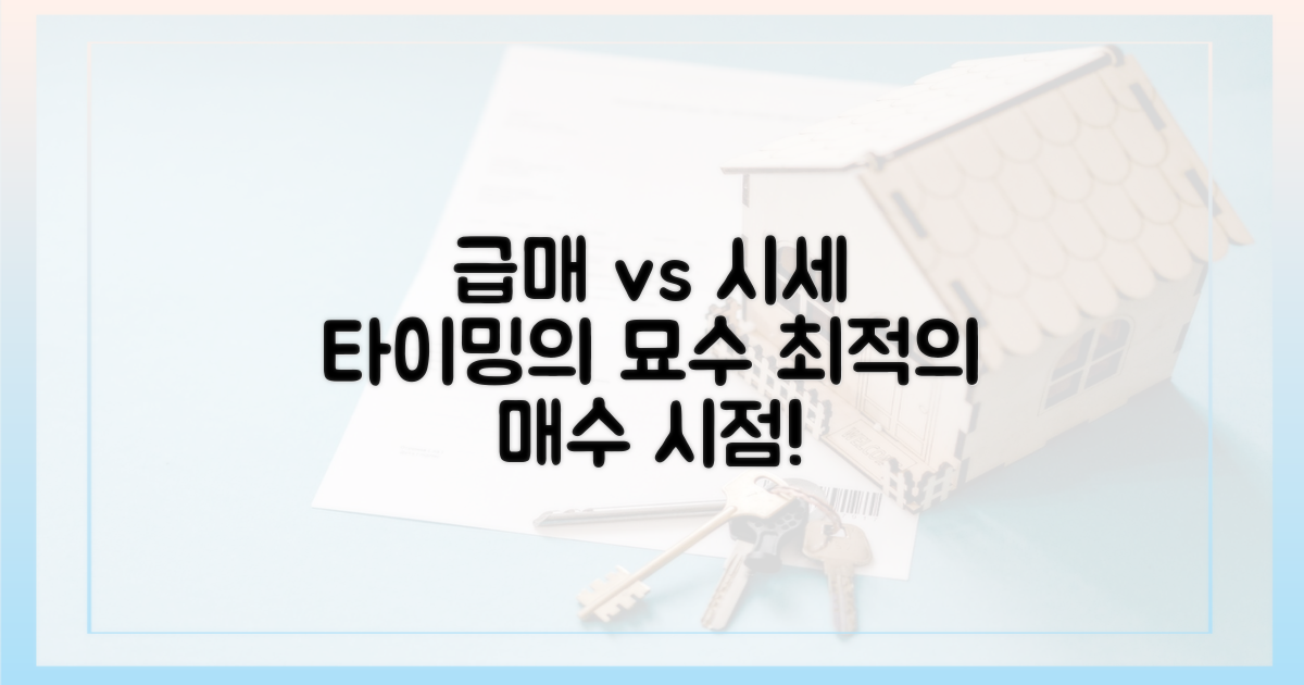 급매 vs 시세: 타이밍의 묘수