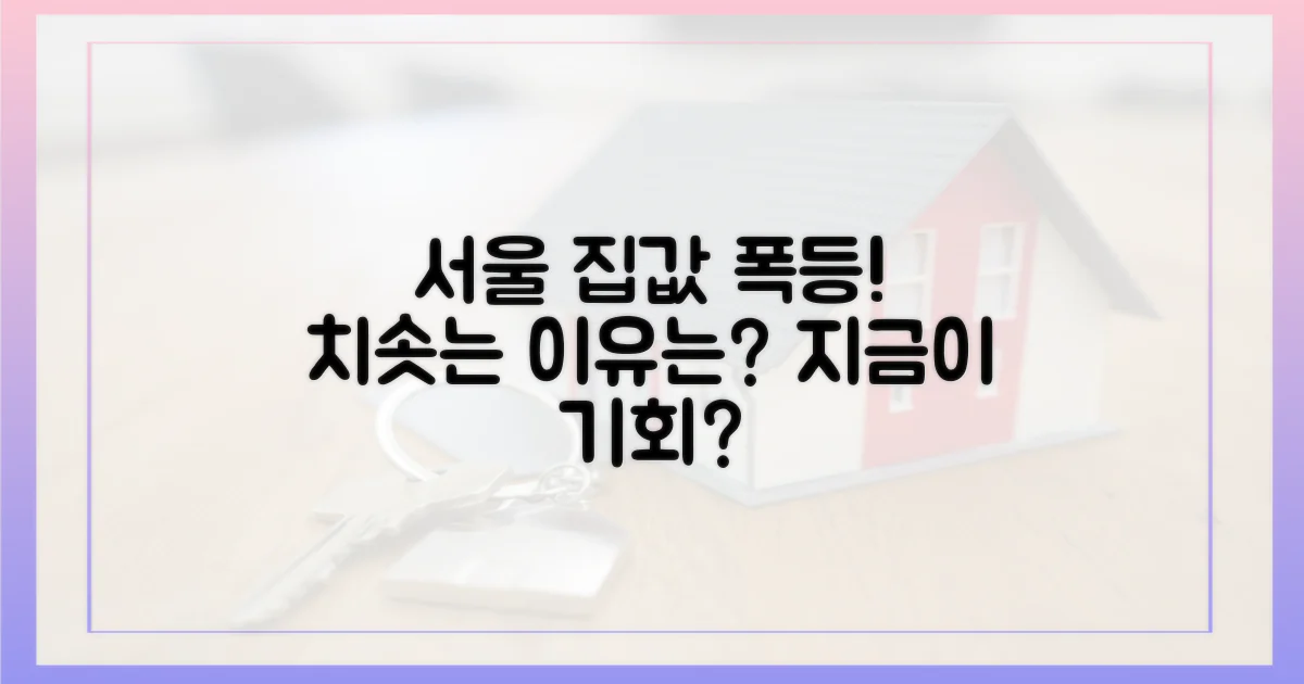 또 오르는 서울 집값, 이유는?