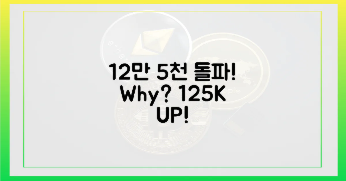 12만 5천 달러 첫 돌파, 왜?