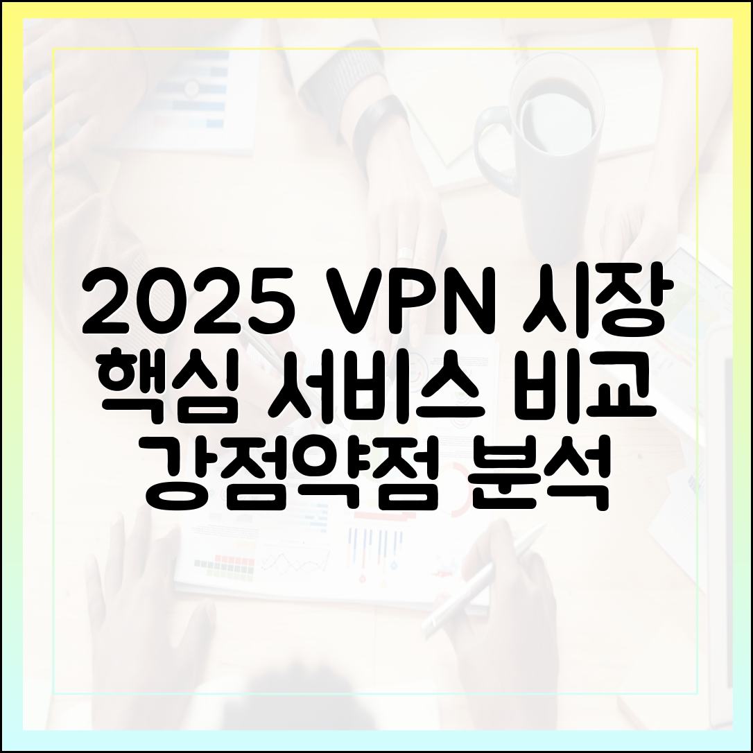 2025년 VPN 시장 분석: 주목해야 할 서비스별 강점과 약점 심층 비교