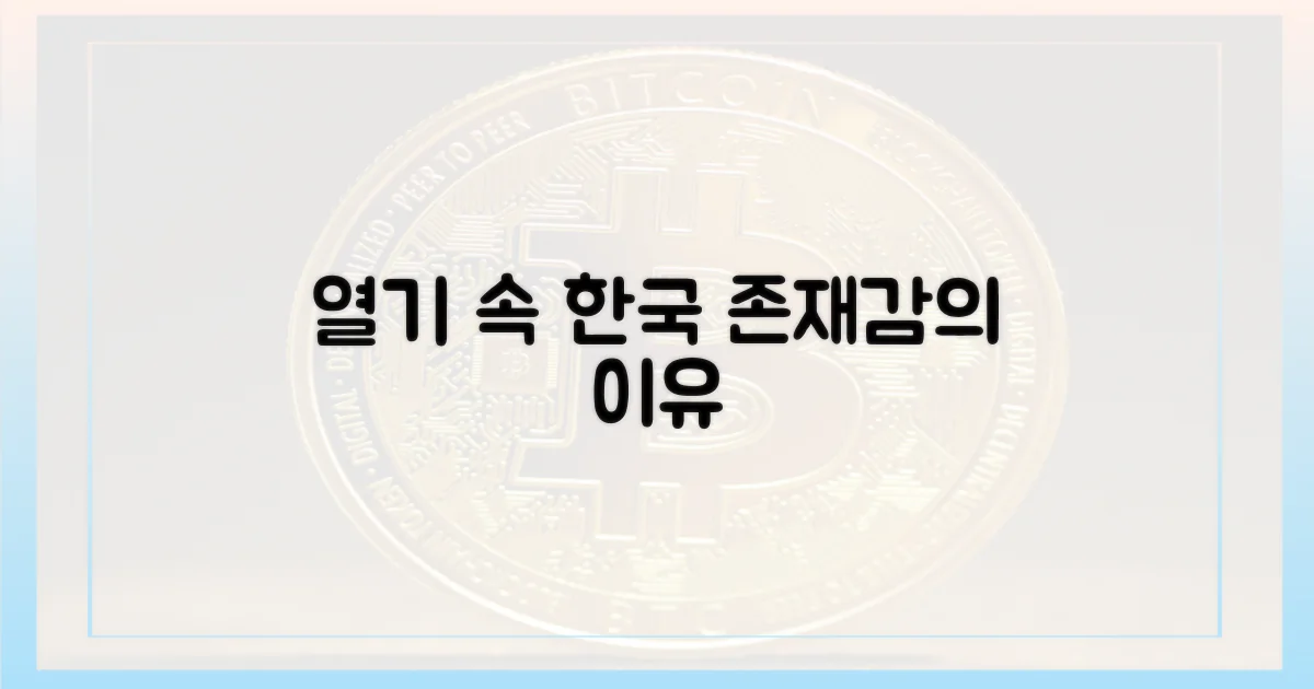열기 속 한국, 존재감의 이유